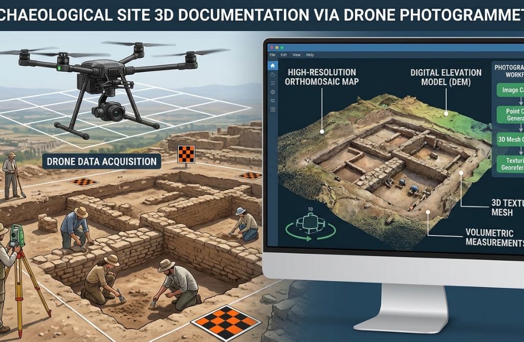 3D model generated by photogrammetry in Metashape