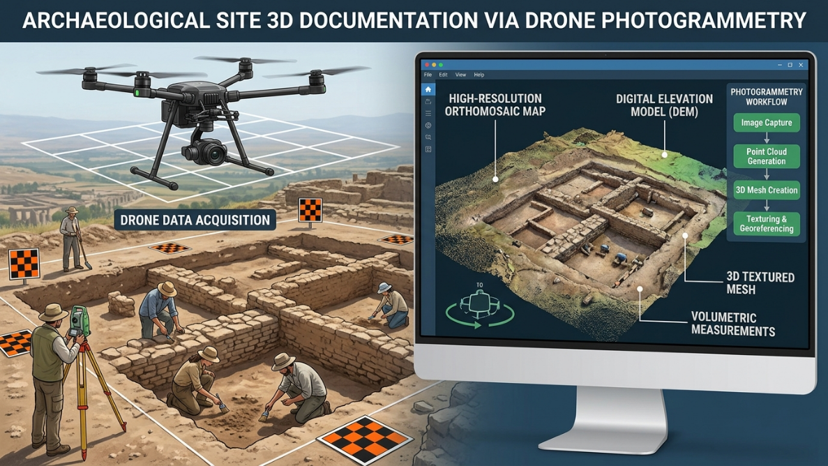 3D model generated by photogrammetry in Metashape